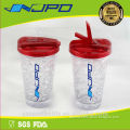 450mlDouble eco friendly Wall Tumbler,Plastic Tumbler With ice liquid